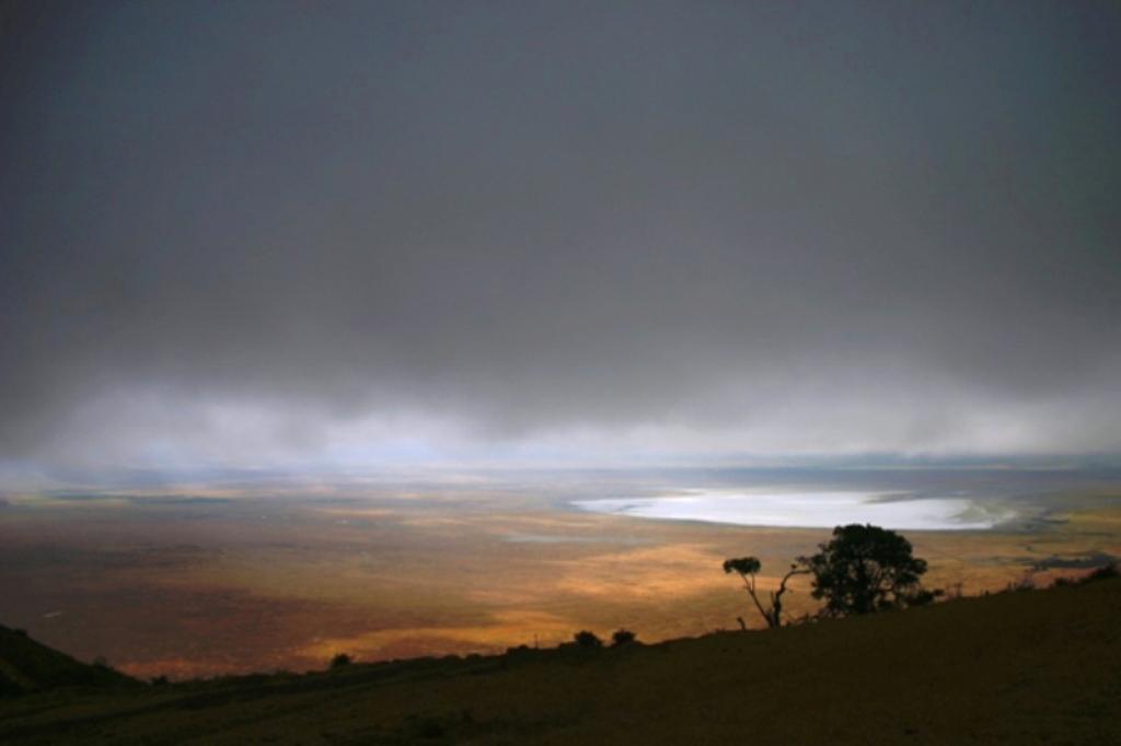 Tanzania and Rwanda Highlights Safari Holiday – 11 Days 1 Ngorongoro Crater Tanzania view at sunset