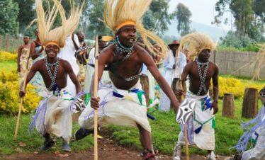 Rwandan Traditional Dancers Volcanoes National Park