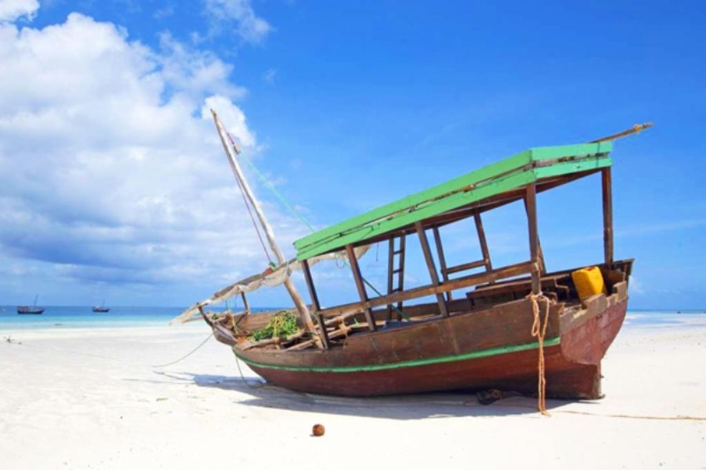 Zanzibar Island North Coast Beach Holiday Vacation - 8 Days 1 Zanzibar White Sandy Beach with a Dhow