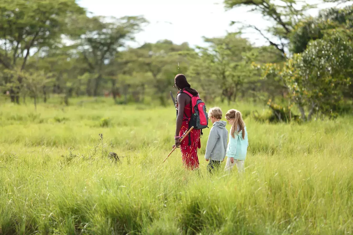 Kids Spotting Animals Angama Mara