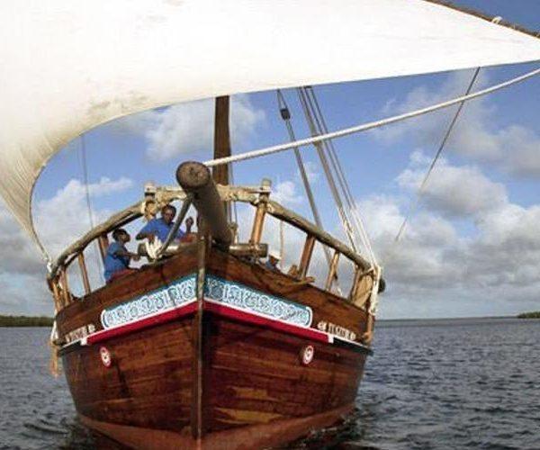 Traditional Dhow Boat Boating Kenya