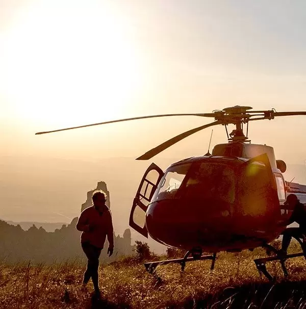 Helicopter Safaris Africa picnicking